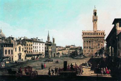 Площадь Синьории во Флоренции. 1740-е