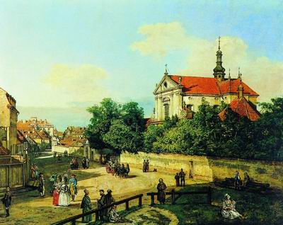 Сенаторская улица с церковью францисканцев в Варшаве. 1770-е