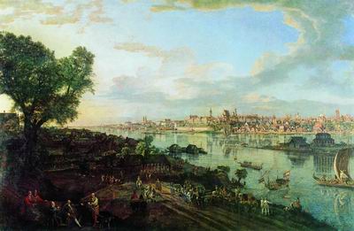 Вид Варшавы со стороны предместья Прага. 1770-е