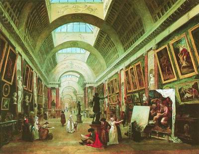 Большая галерея Лувра. 1790-е
