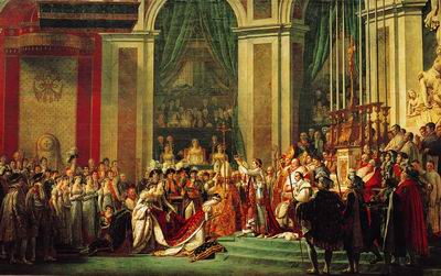 Коронование императора Наполеона I и императрицы Жозефины в соборе Парижской Богоматери 2 декабря 1806 года. 1805—1807