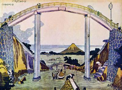 Вид на Фудзи из Такахаси. 1800–1806