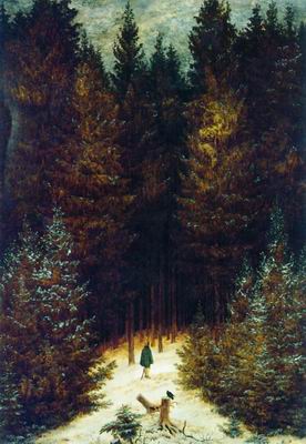 Охотник в лесу. 1813—1814
