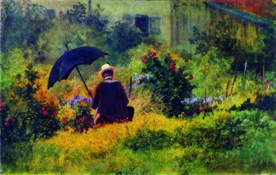 Художник в саду. 1882