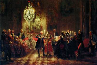 Концерт Фридриха II в Сан-Суси. 1852