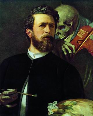 Автопортрет со скрипкой смерти. 1872