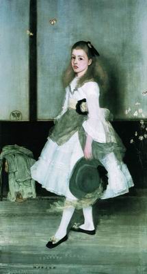 Гармония в сером и зеленом. Портрет мисс Сесили Александер. 1872—1873