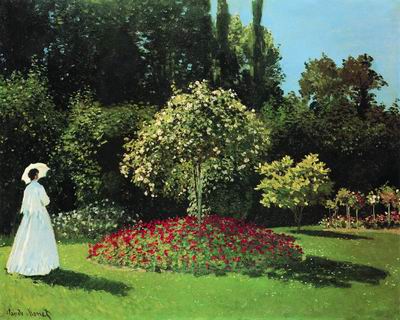 Дама в саду (Сент-Адресс). 1867
