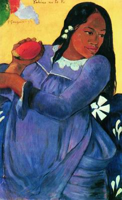 Женщина с плодом манго. 1892
