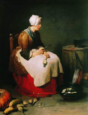 Кухарка (Женщина, чистящая овощи). 1738
