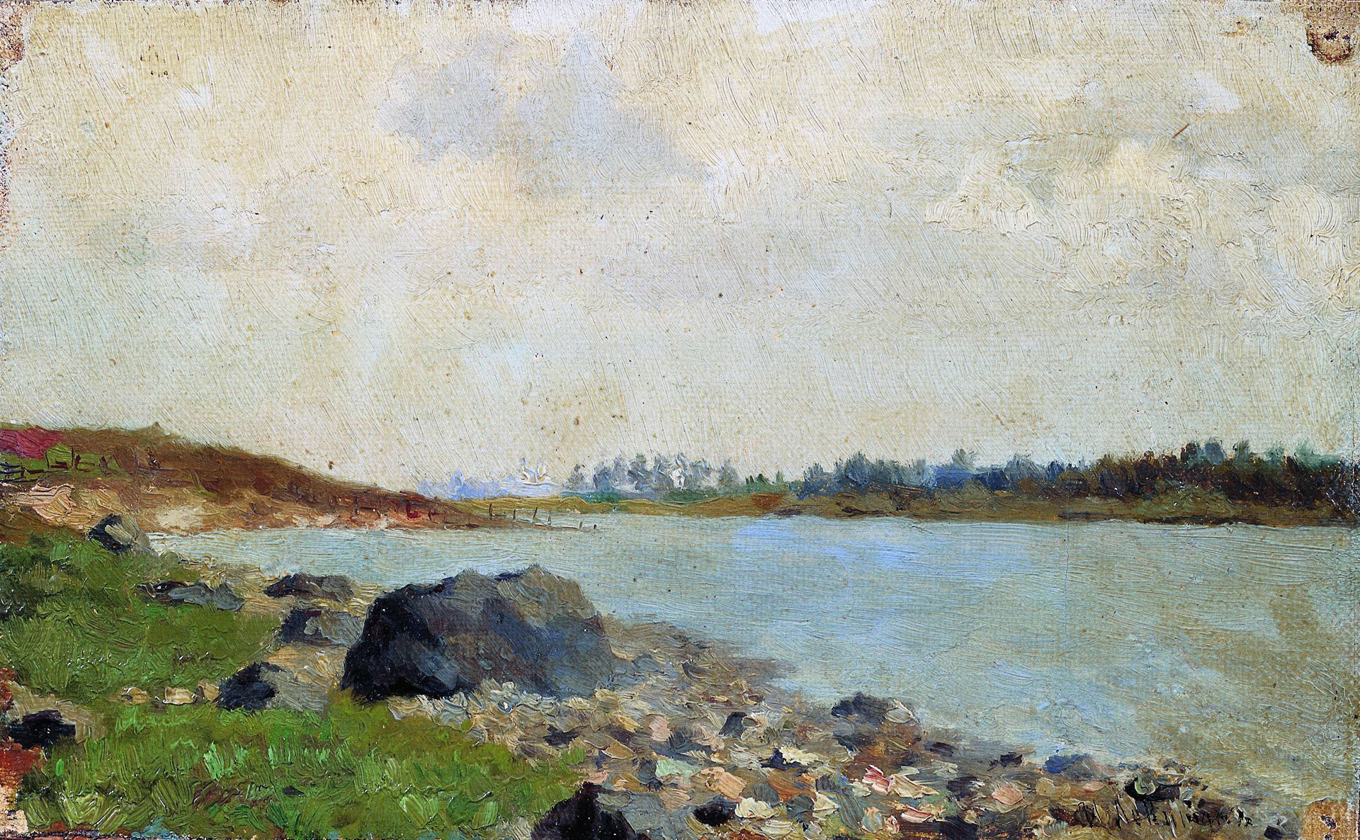 Левитан И.. На Москве-реке. 1877