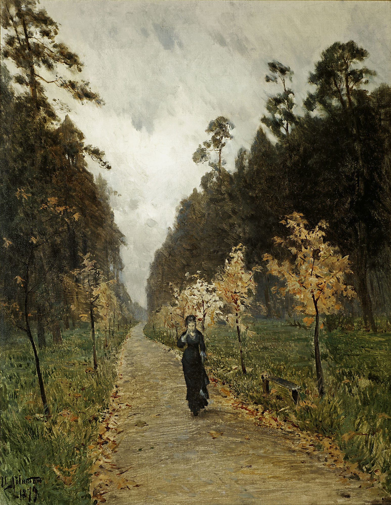 Левитан И.. Осенний день. Сокольники. 1879