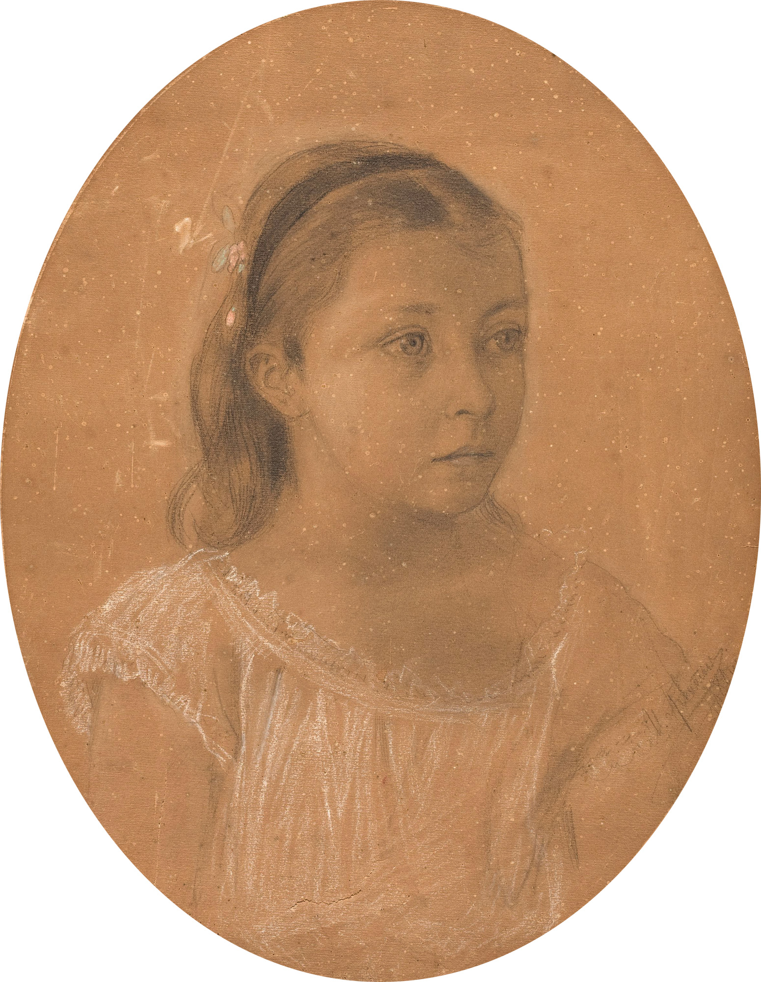 Левитан И.. Портрет Лены Ненароковой. 1880