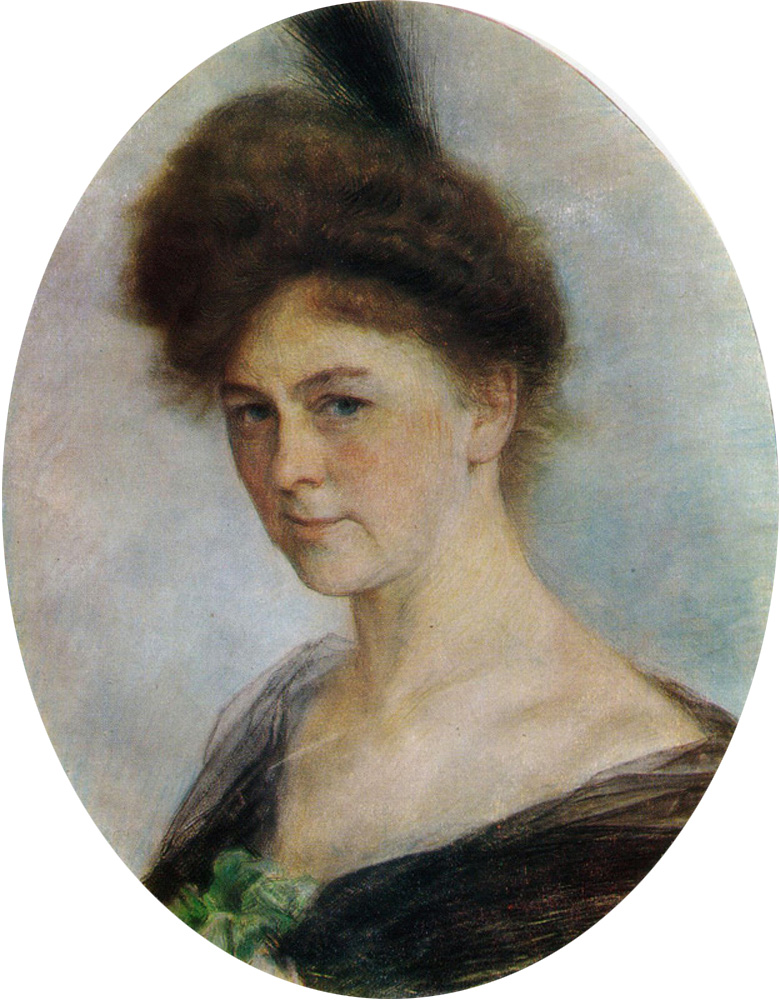 Левитан И.. Портрет Е.П. Колосовской. Начало 1890-х