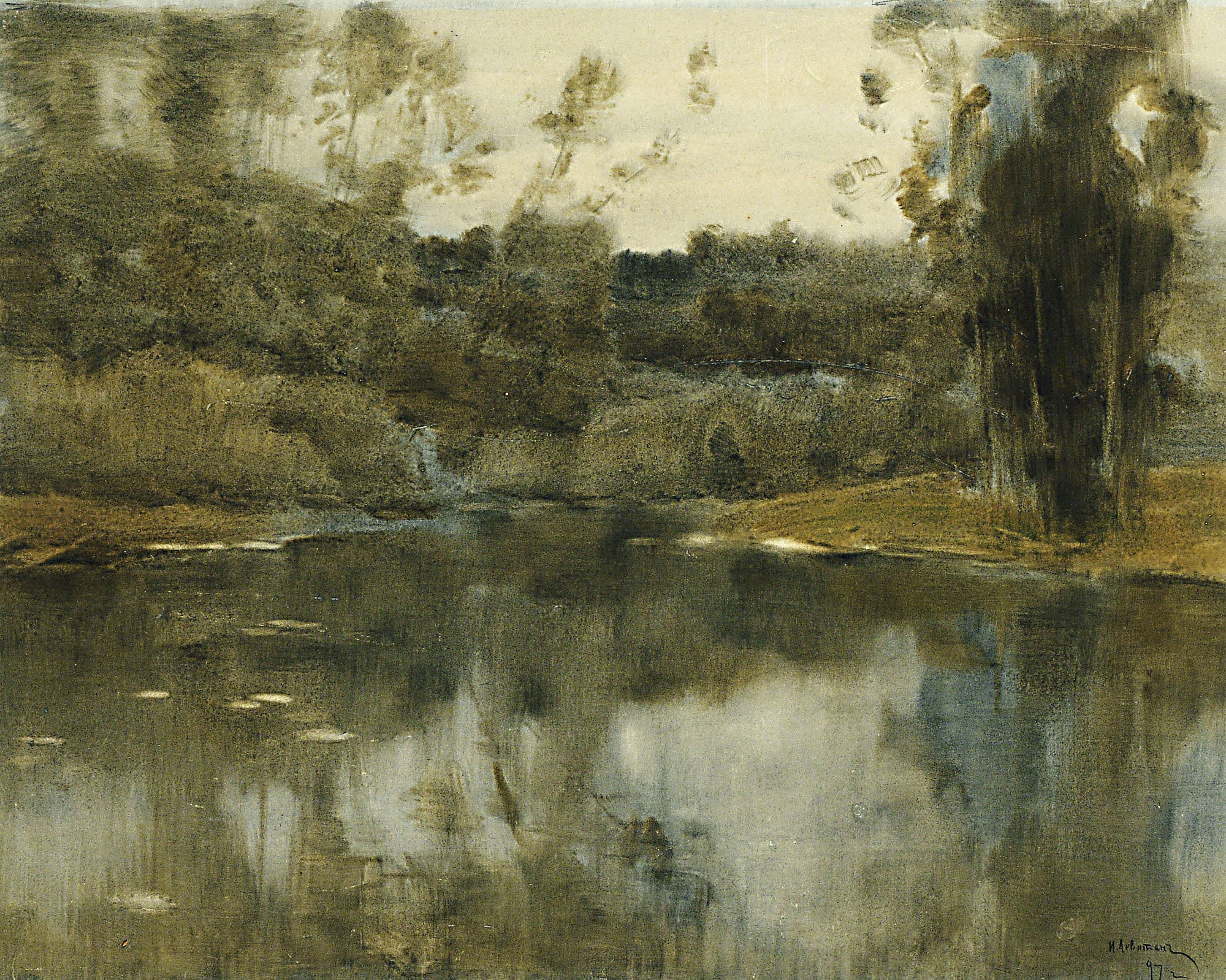 Левитан И.. Пруд. 1897