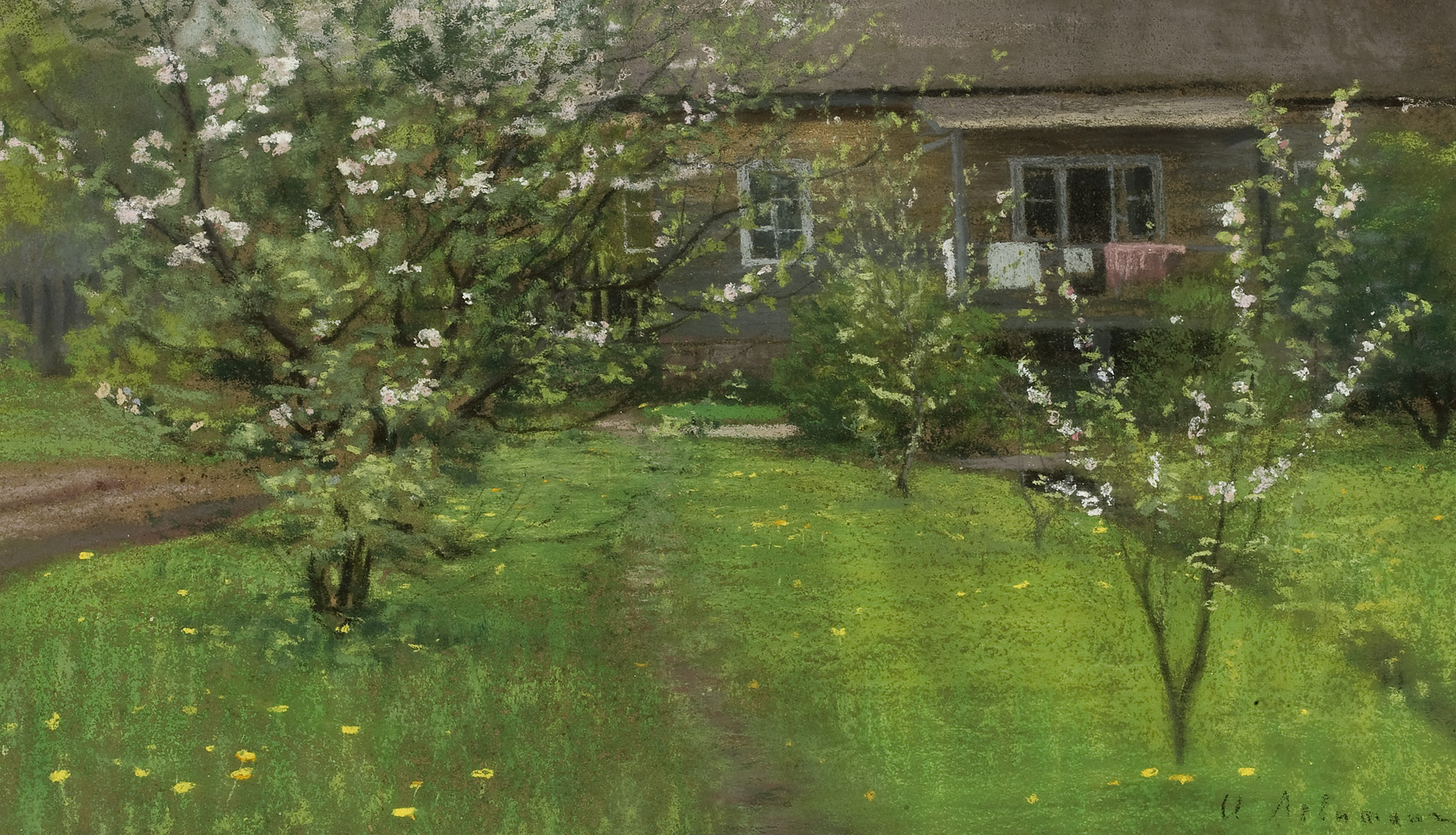 Левитан И.. Цветущий сад. 1890-1893