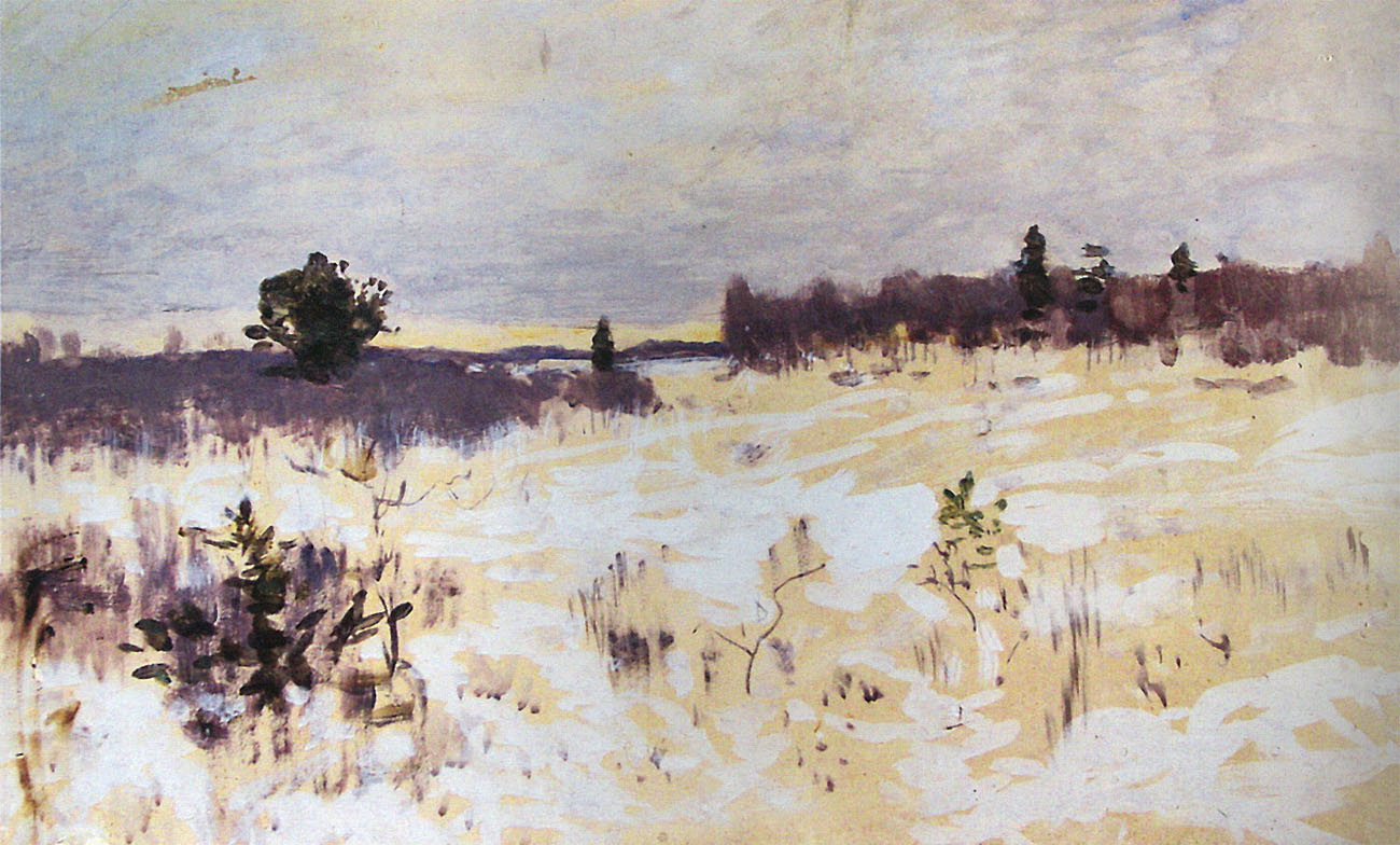 Левитан И.. Зимний день (Зимний пейзаж). 1890-е
