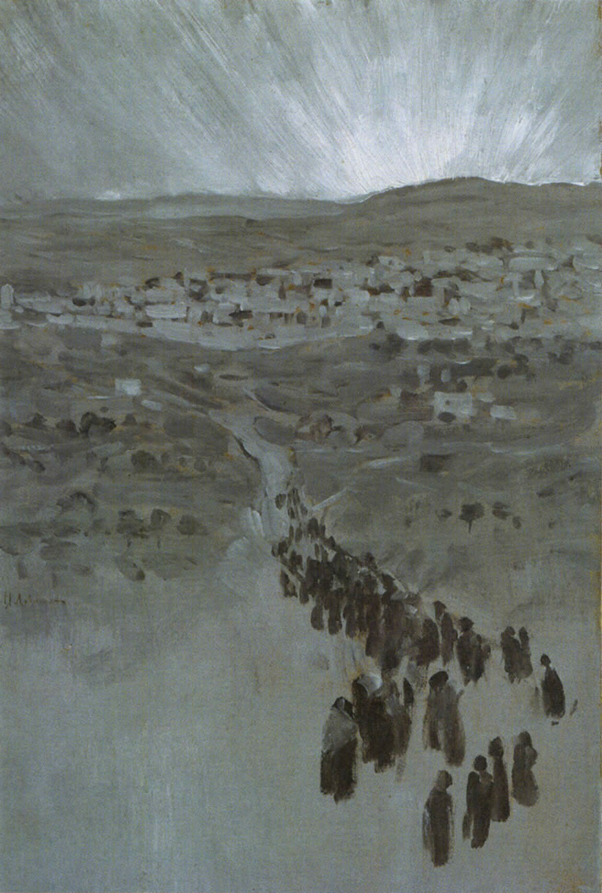 Левитан И.. На пути к Сиону. 1890