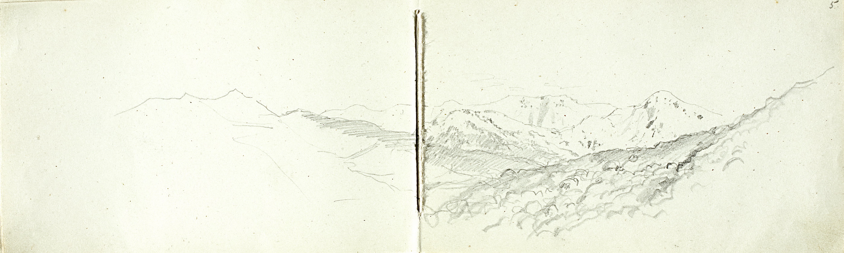 Левитан И.. Горный пейзаж. 1890