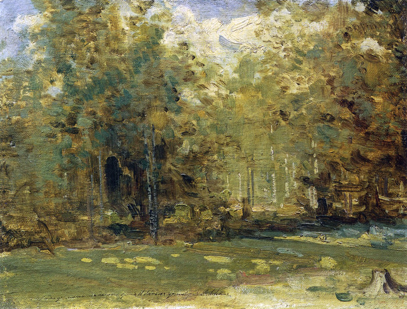 Левитан И.. Весенний лес. 1880-е