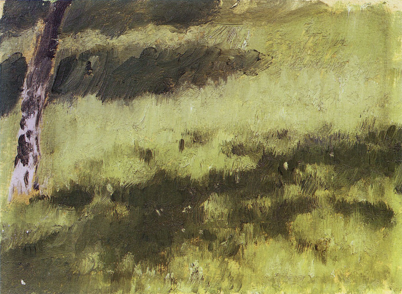 Левитан И.. Трава. 1890
