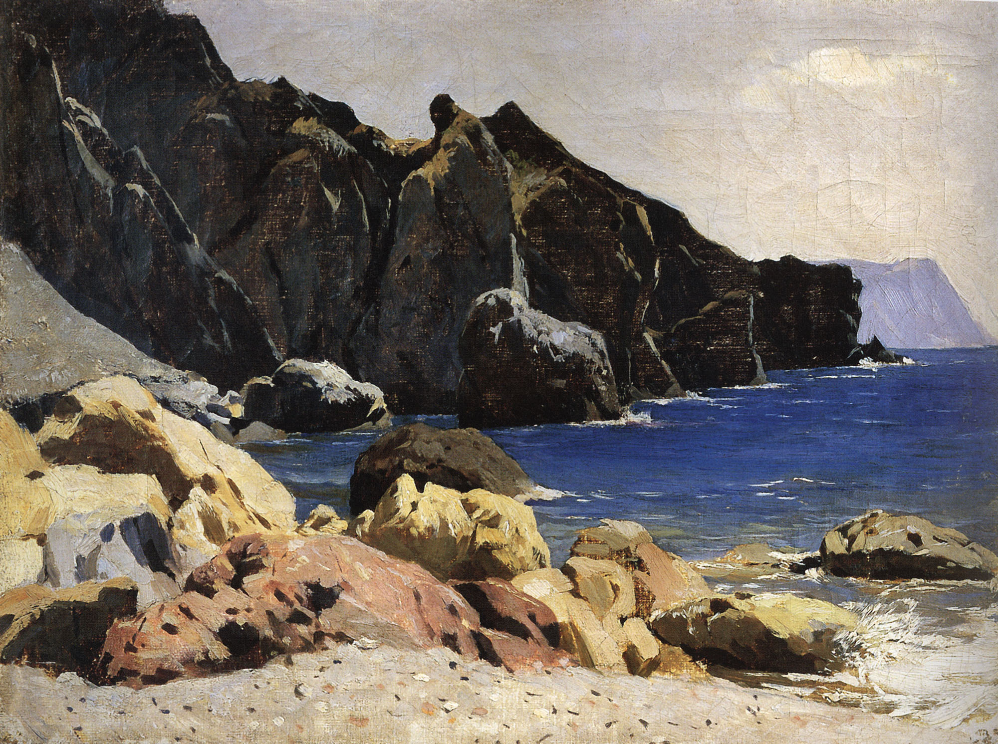 Левитан И.. Берег моря (Крым). 1886