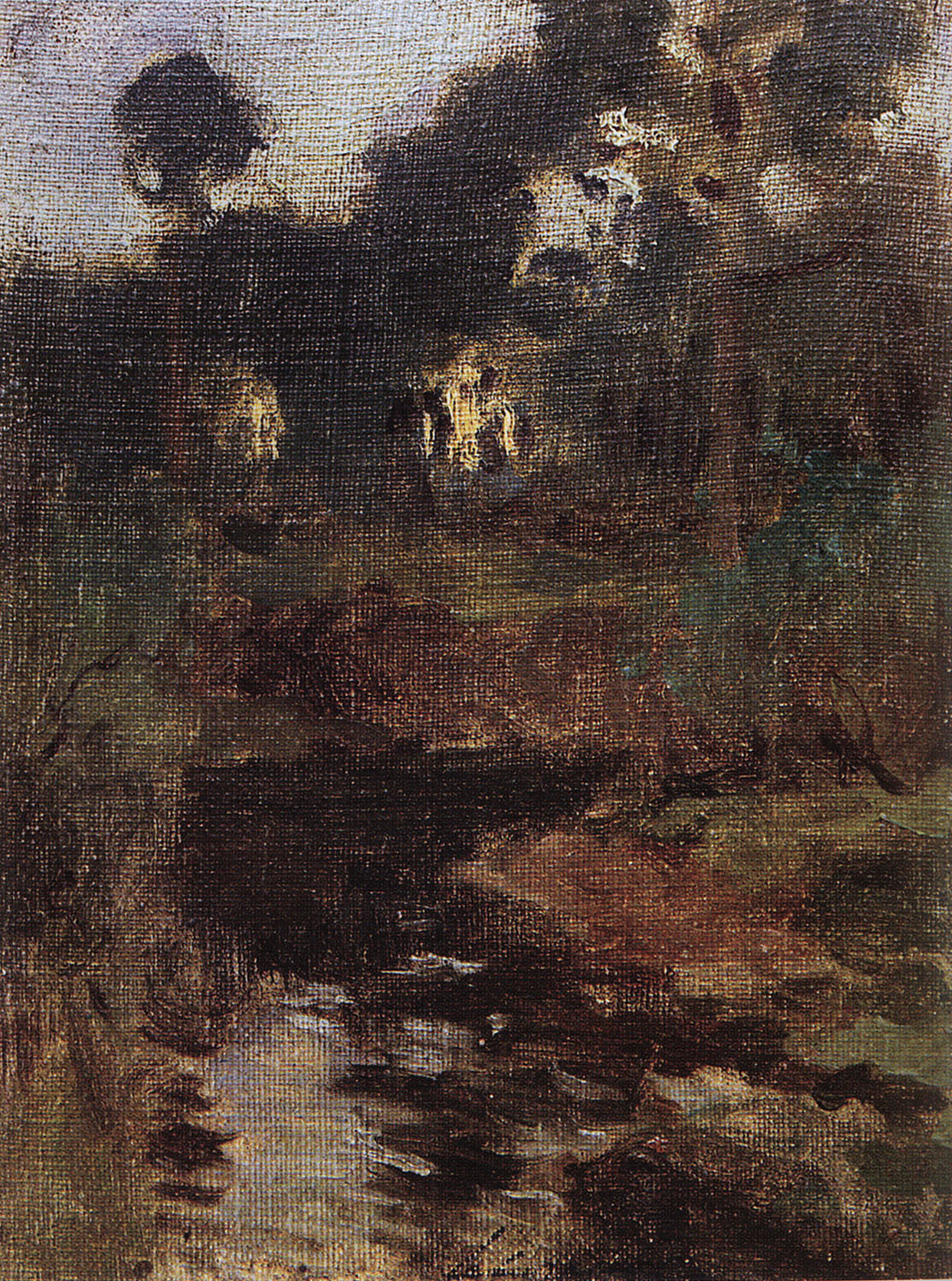 Левитан И.. Ручей. 1899