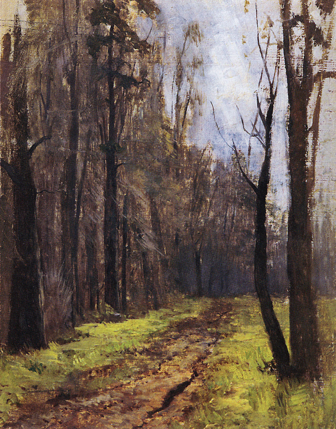Левитан И.. Дорога в лесу. Осень. 1890-е