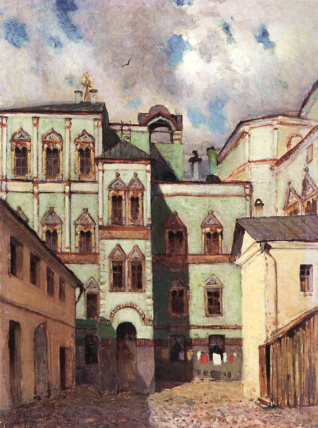 Левитан И.. Потешный дворец в Московском Кремле. 1882