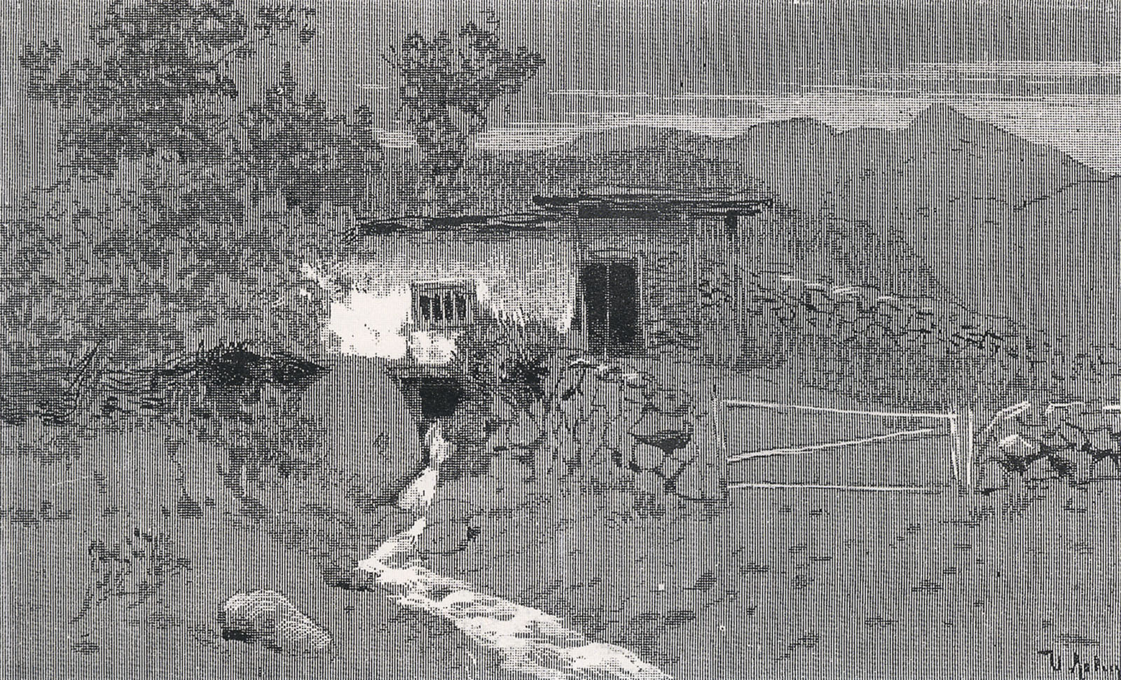 Левитан И.. Горный ручей. 1886