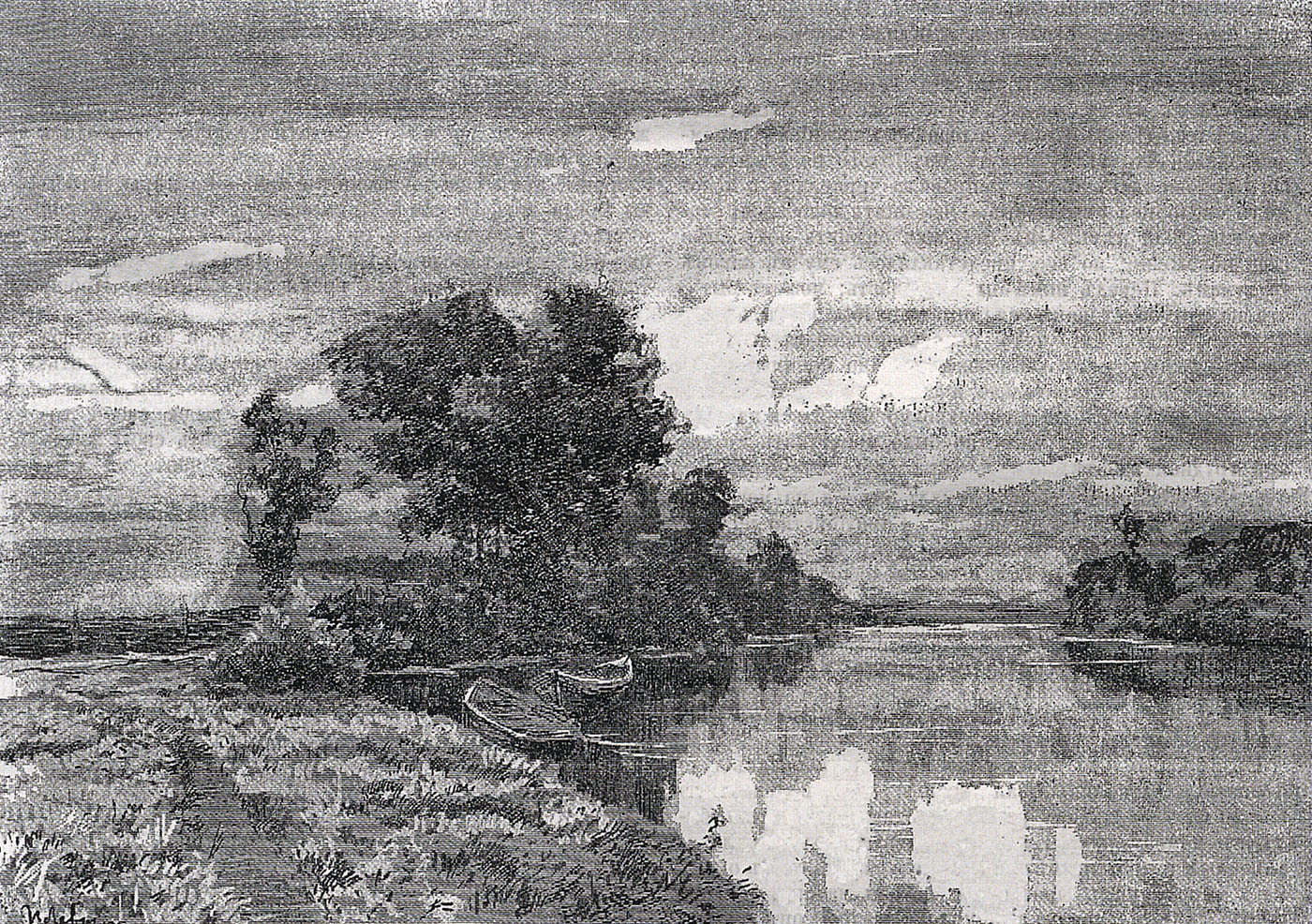 Левитан И.. Тихое озеро. 1886