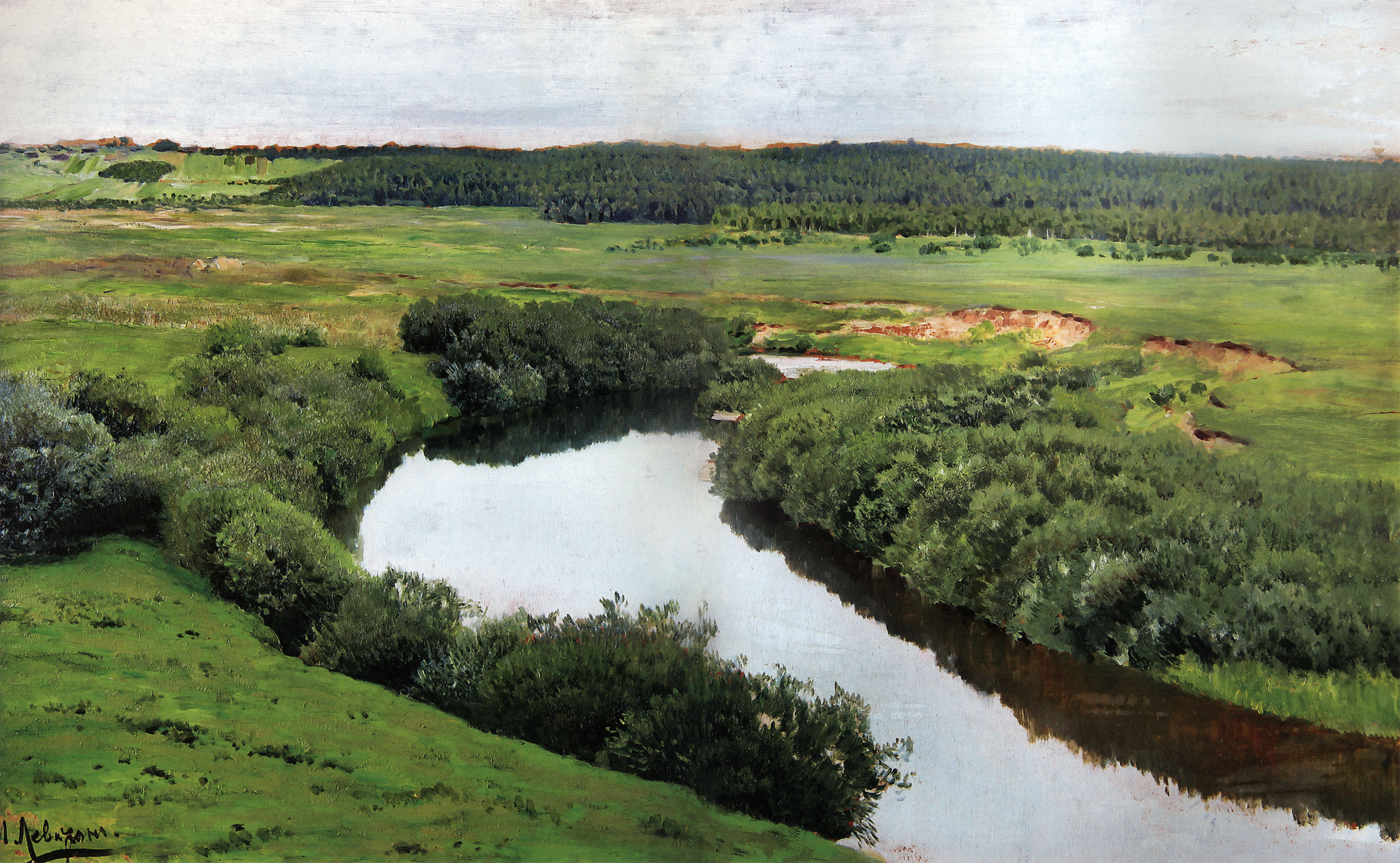 Левитан И.. Река Истра. 1885
