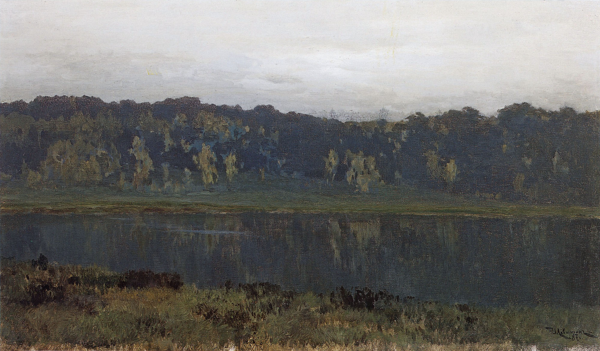 Левитан И.. Осеннее утро. Туман. 1886-1887