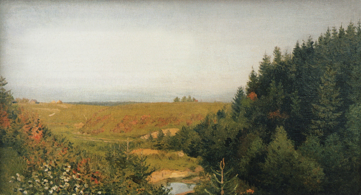 Левитан И.. Пейзаж с лесной рекой. 1880-е