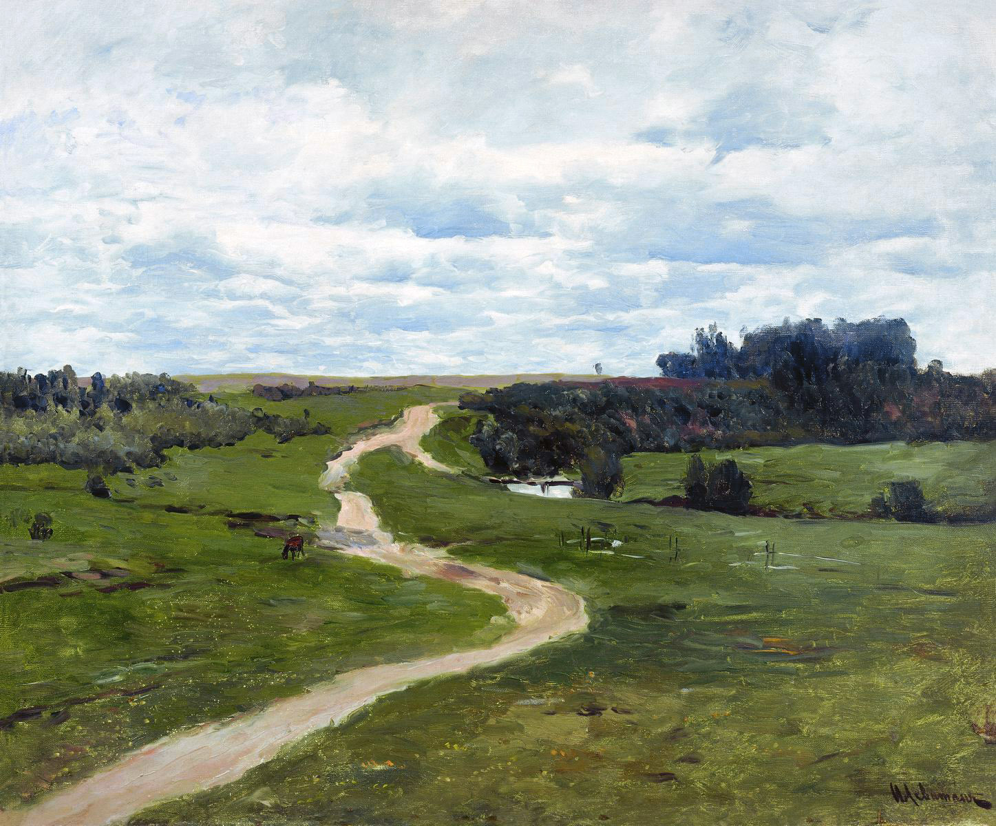 Левитан И.. Дорога. 1898