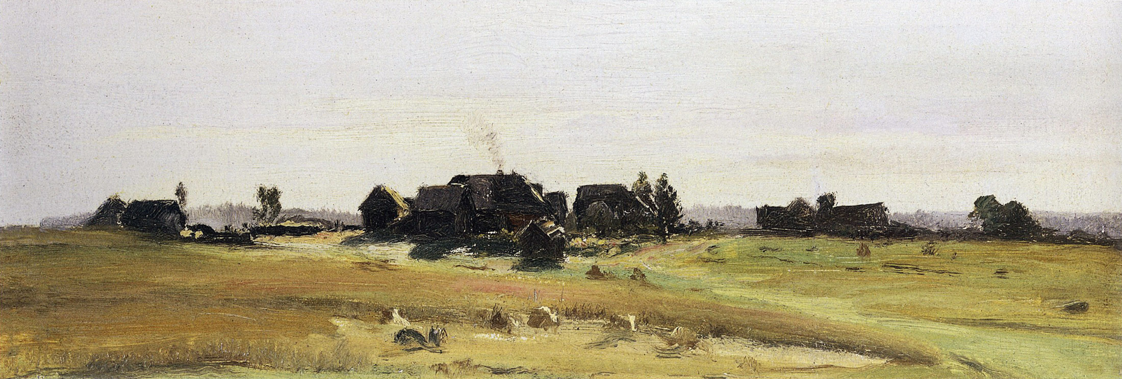 Левитан И.. Деревня. 1888