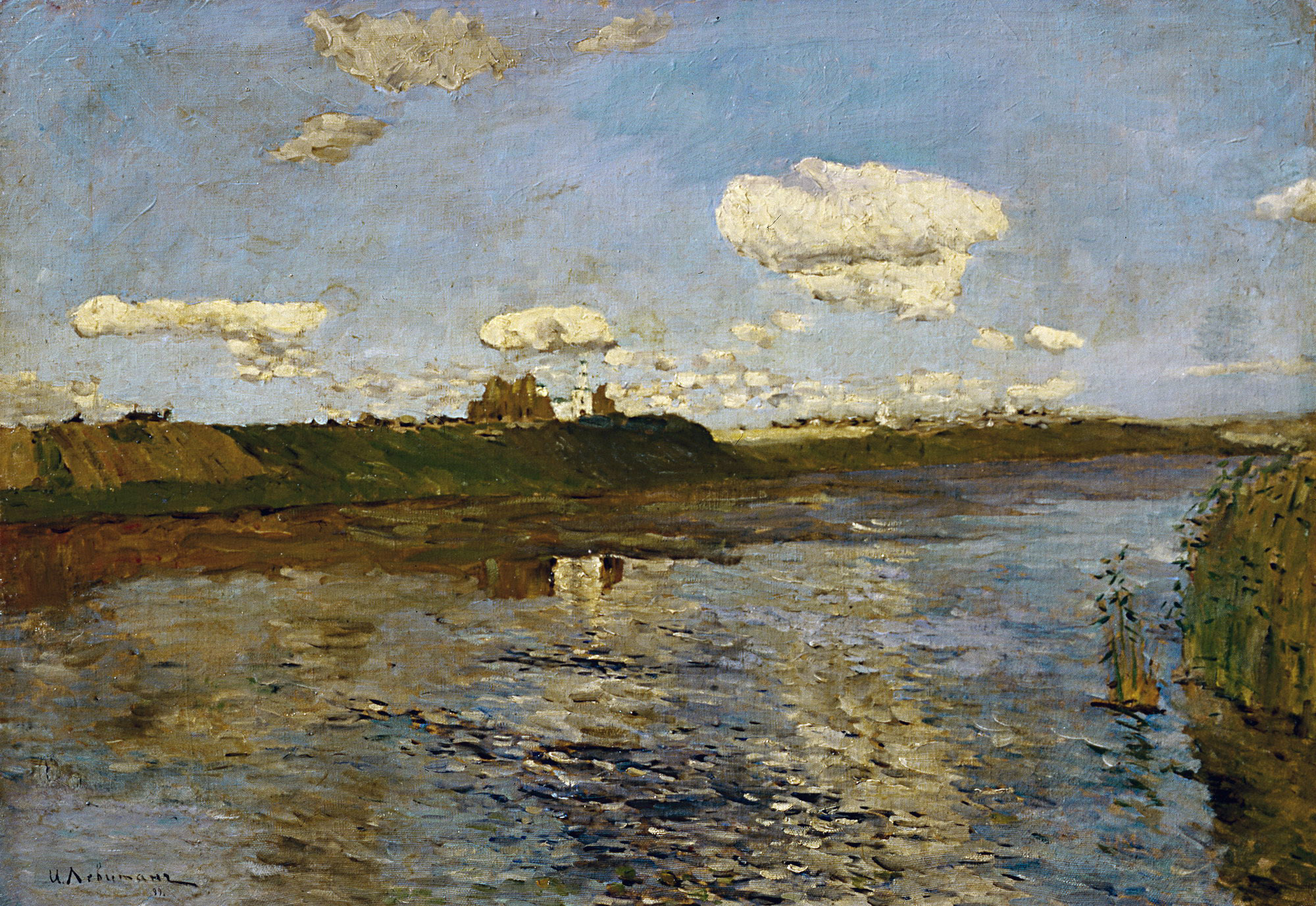 Левитан И.. Озеро. 1898-1899
