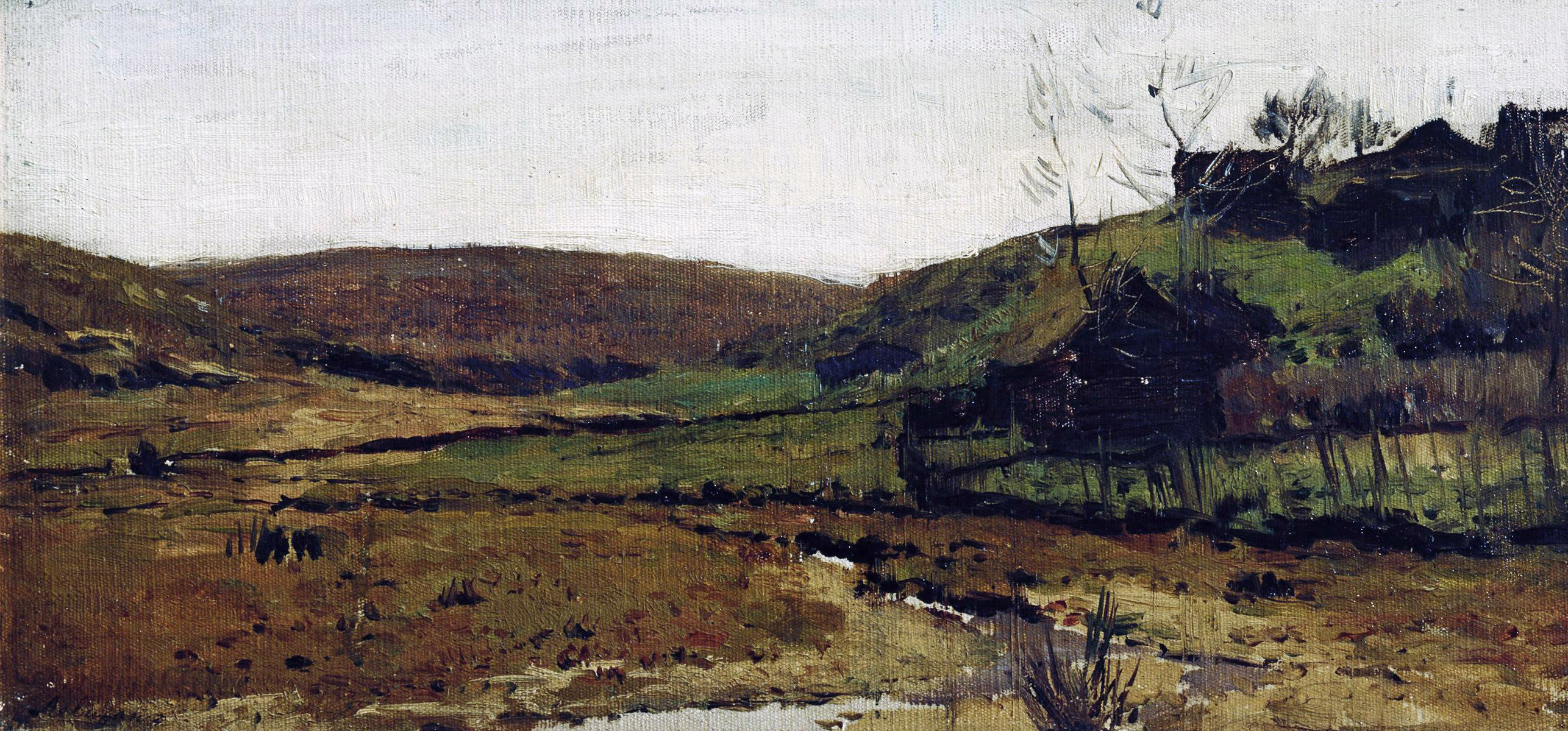Левитан И.. Деревня. Хотьково (Долина реки). 1890-е