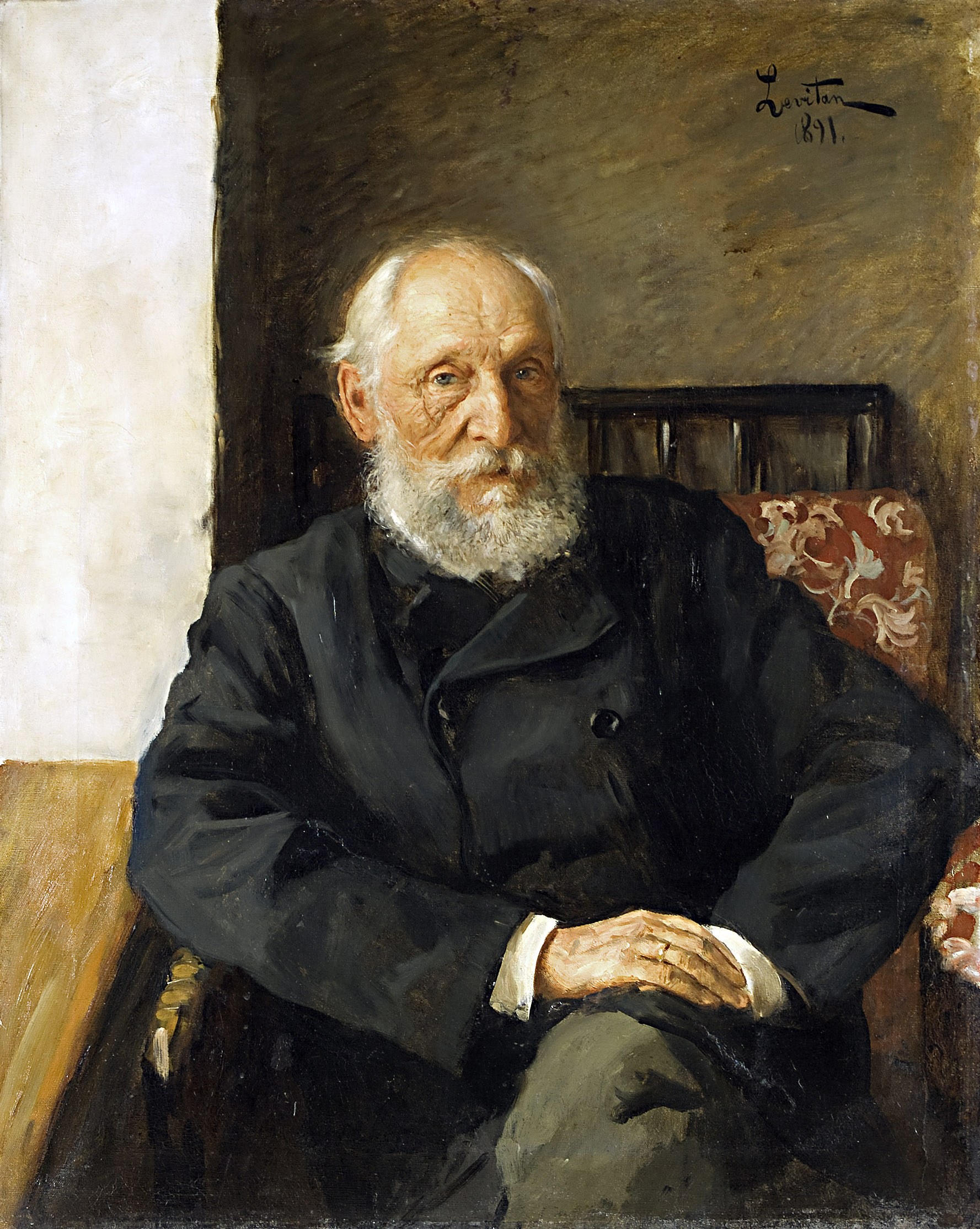 Левитан И.. Портрет Н.П. Панафидина. 1891