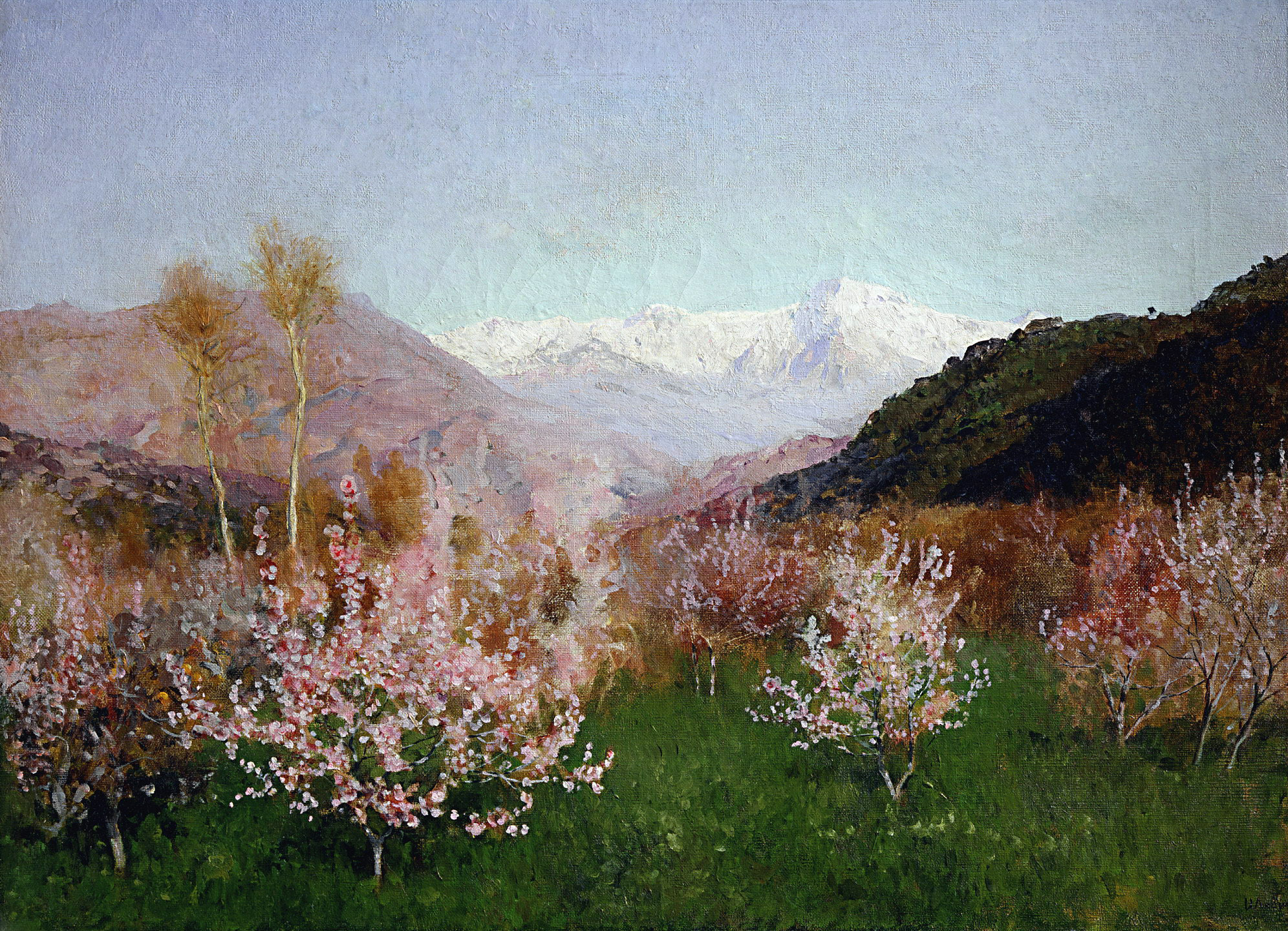 Левитан И.. Весна в Италии. 1890