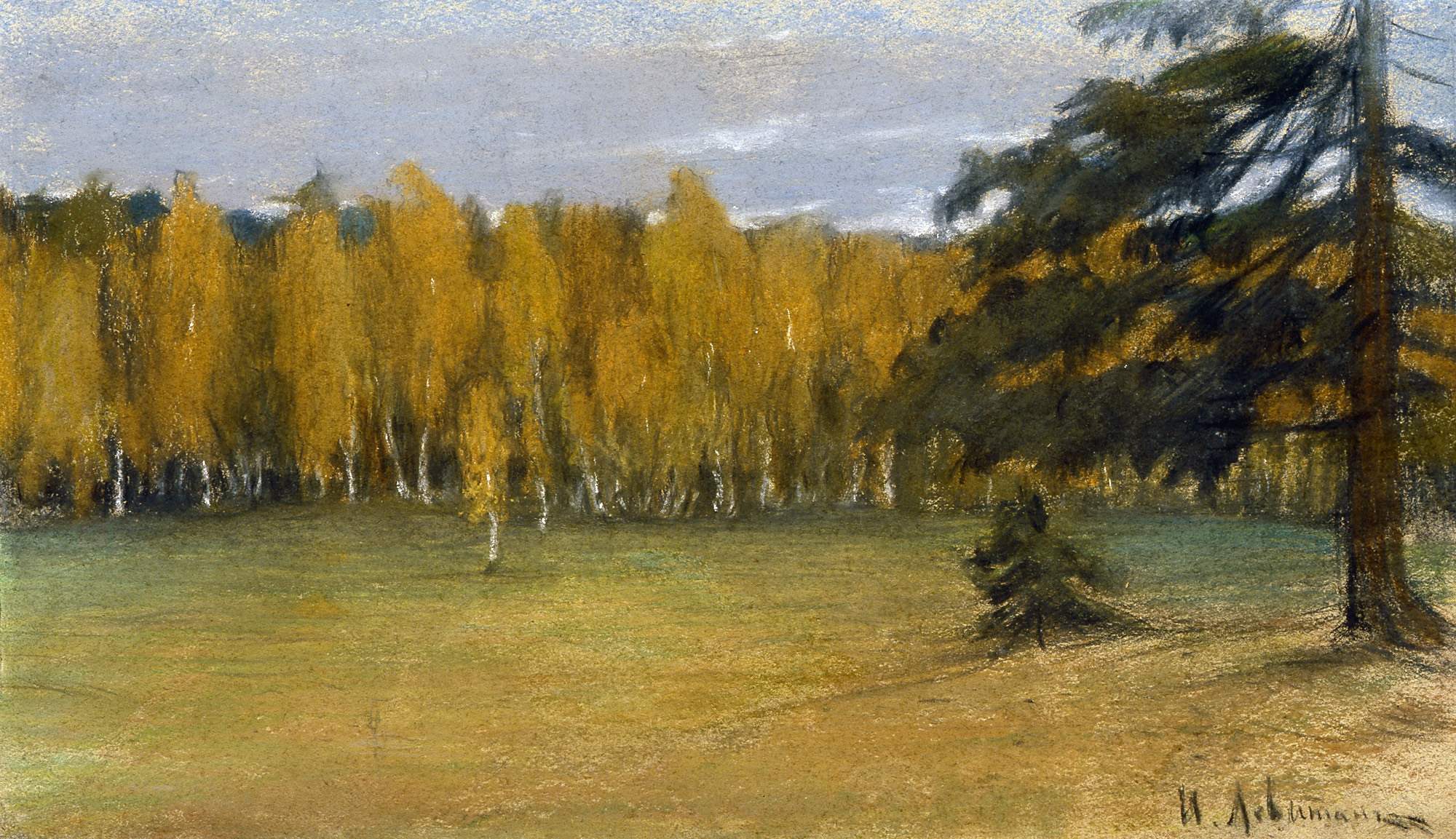 Левитан И.. Осенний пейзаж. Конец 1890-х