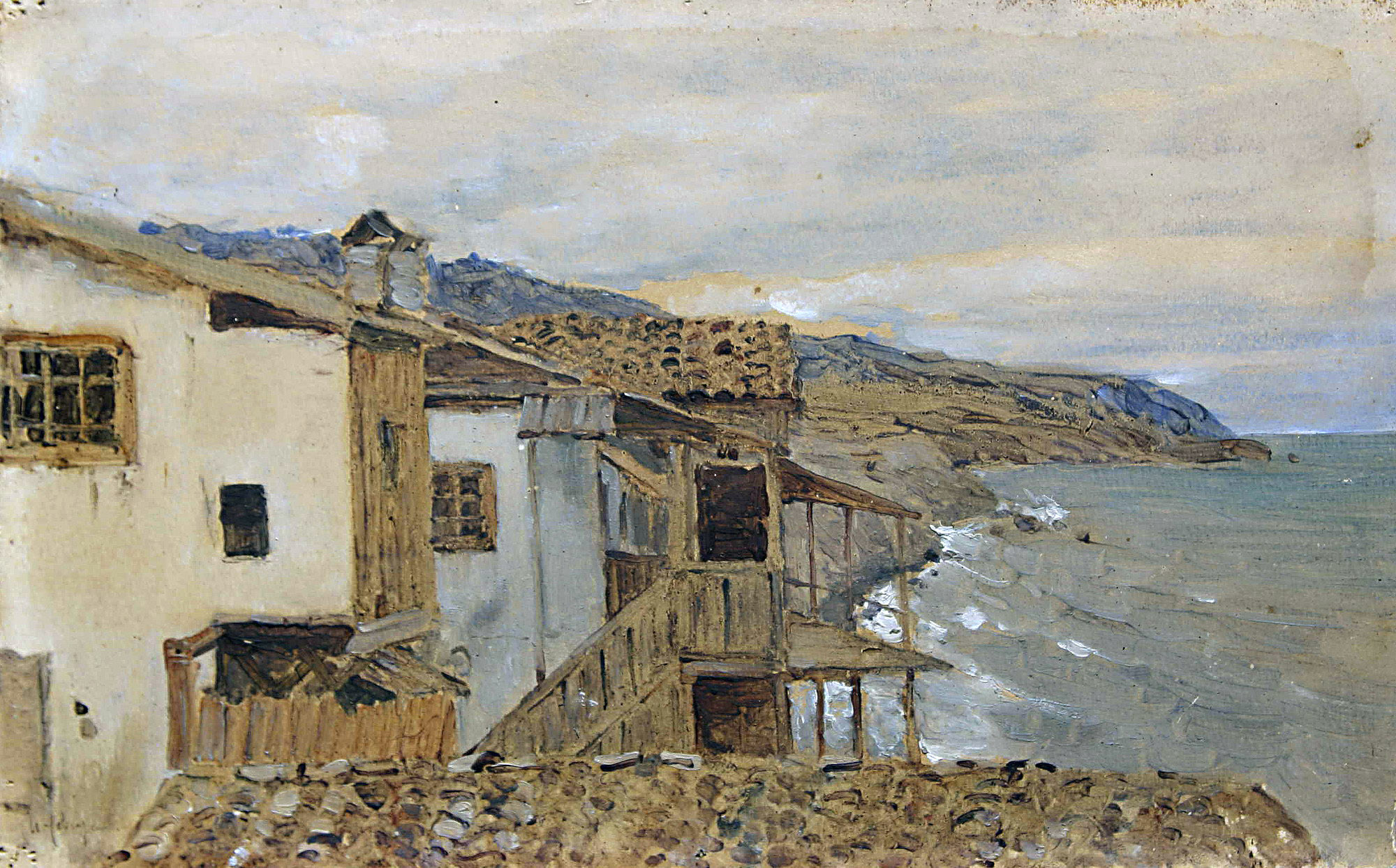 Левитан И.. Вид на море. Крым. 1886