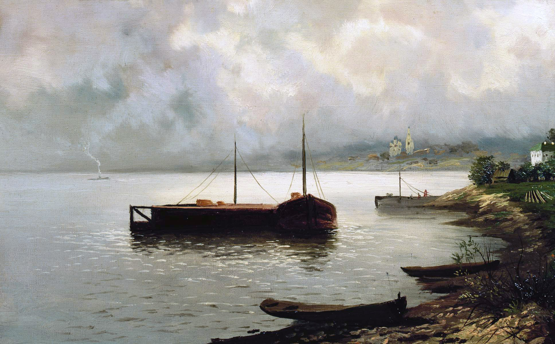 Левитан И.. Волга. 1889
