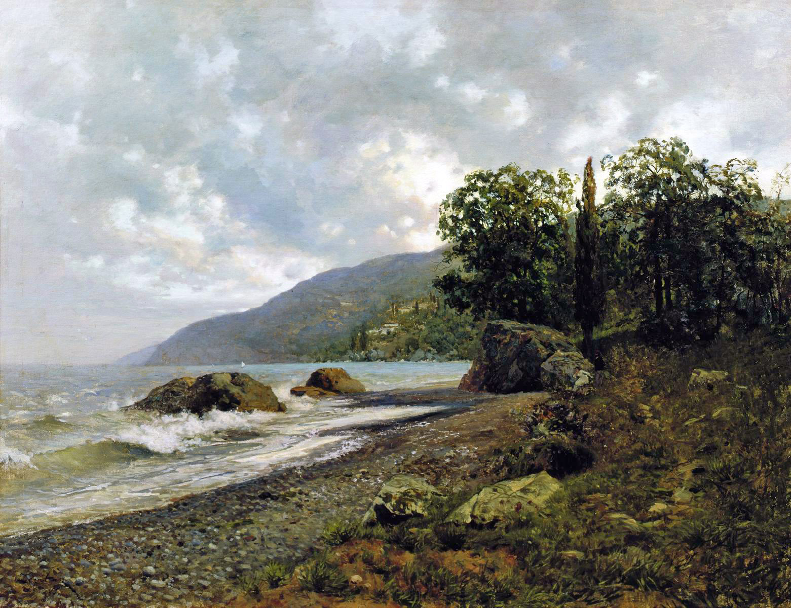 Левитан И.. Крымский пейзаж. 1887