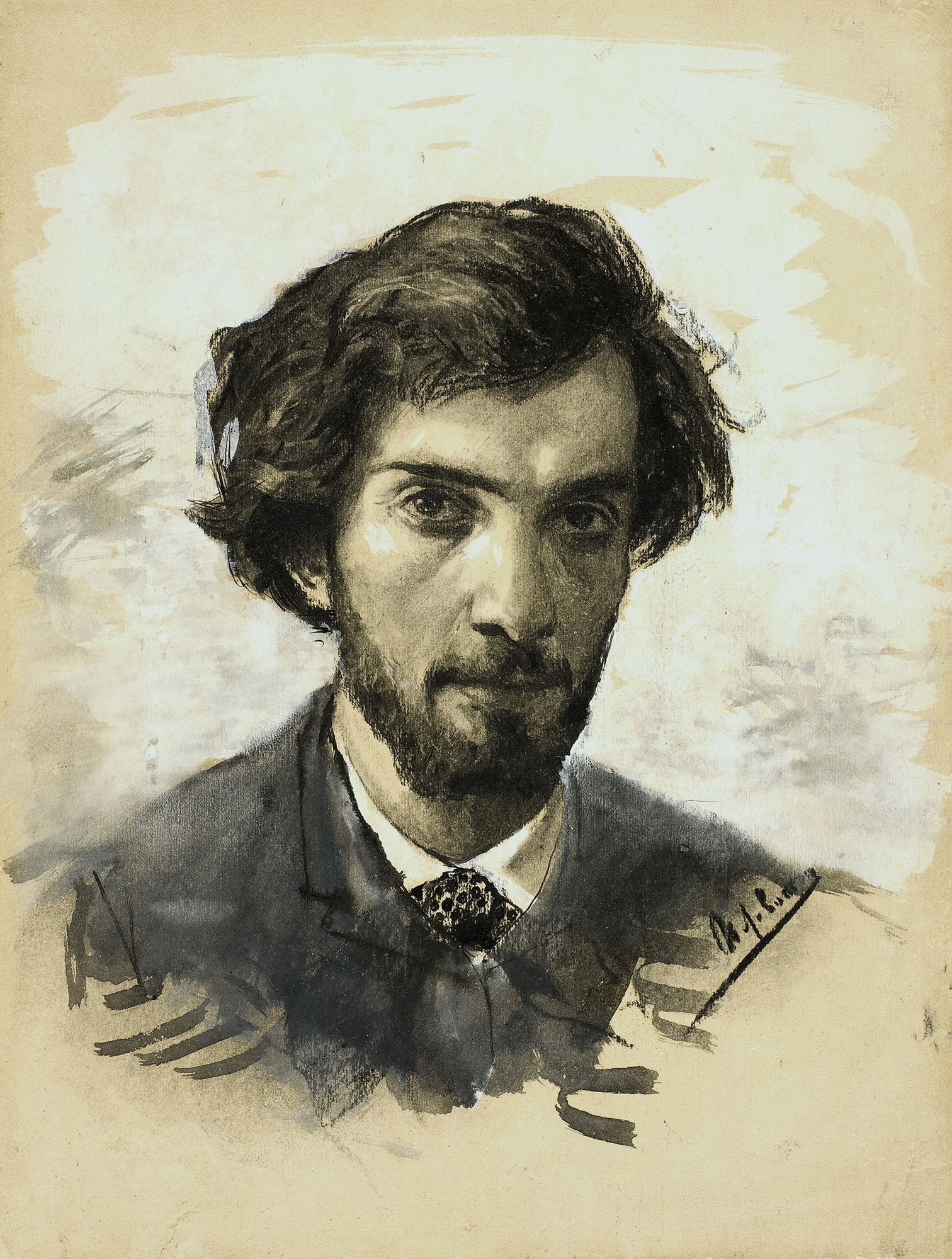 Левитан И.. Автопортрет. Первая половина 1880-х