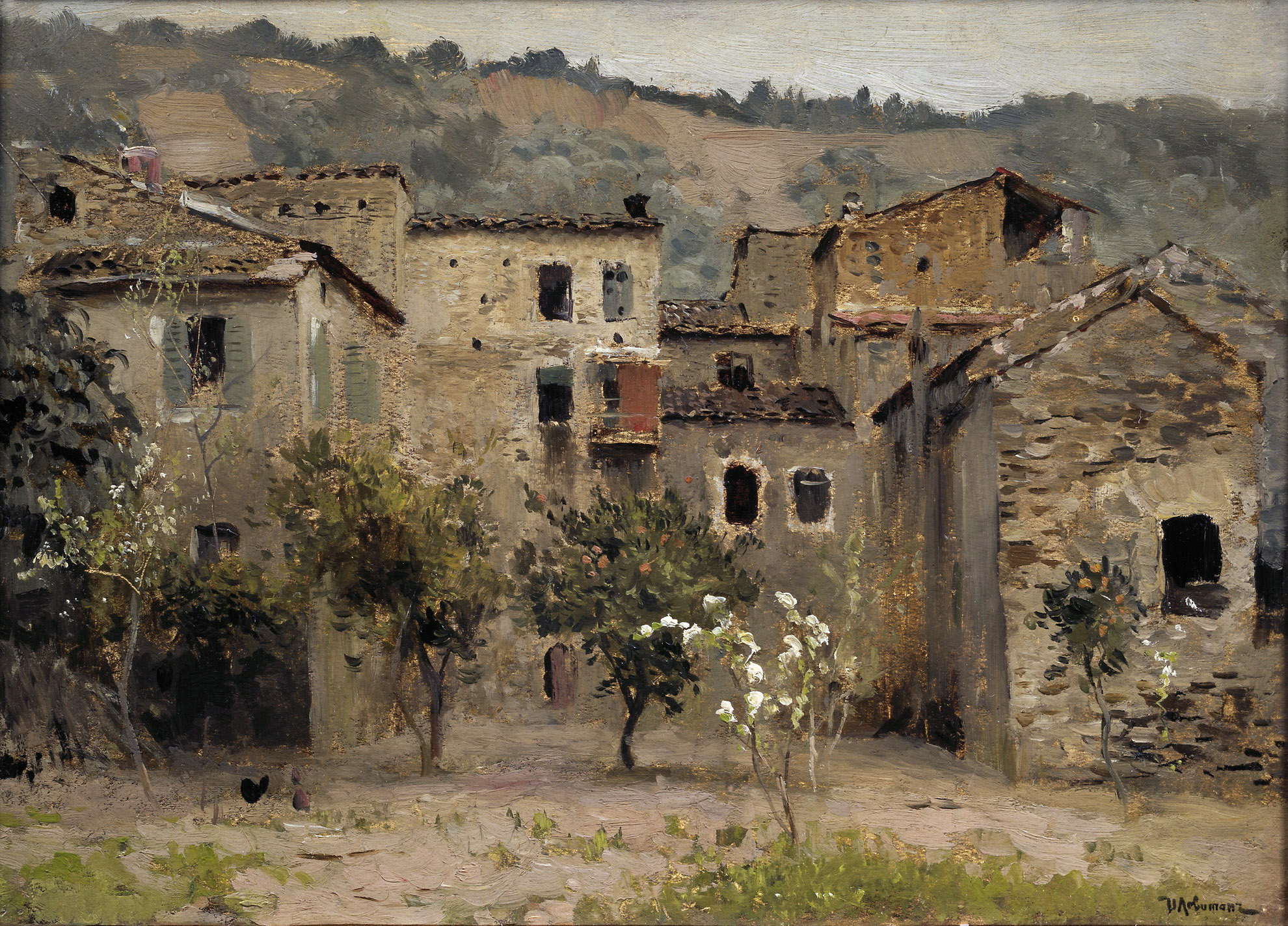 Левитан И.. Близ Бордигеры. На севере Италии. 1890