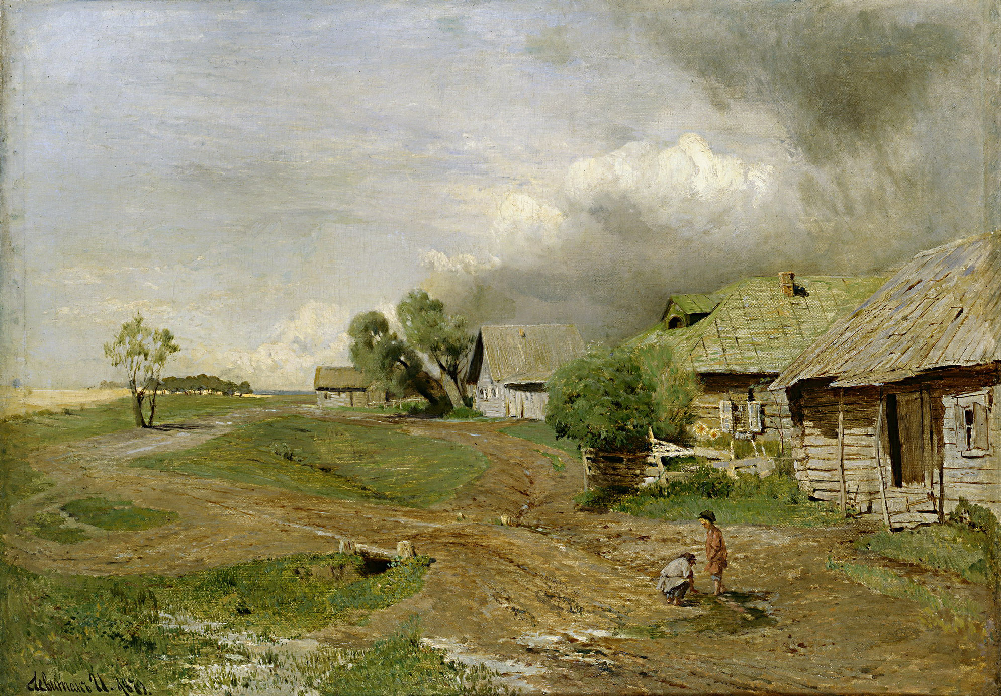 Левитан И.. Перед грозой. 1879