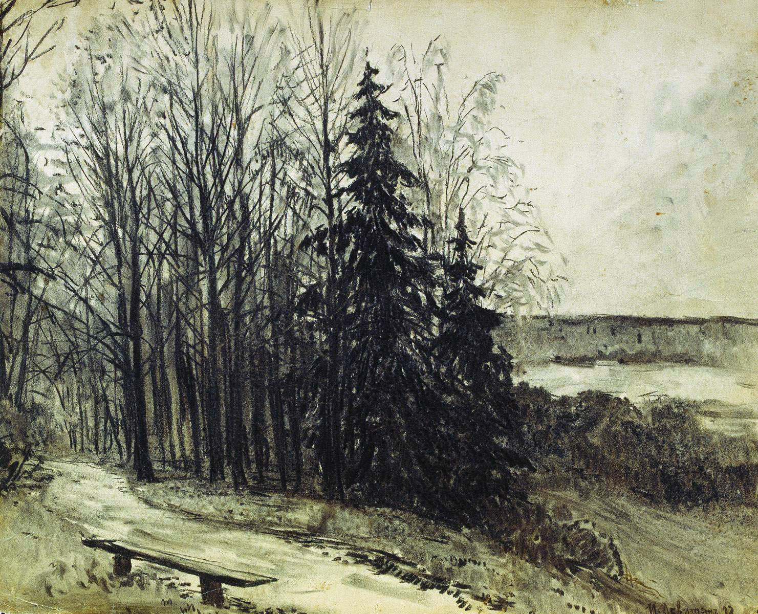 Левитан И.. Пейзаж. 1892
