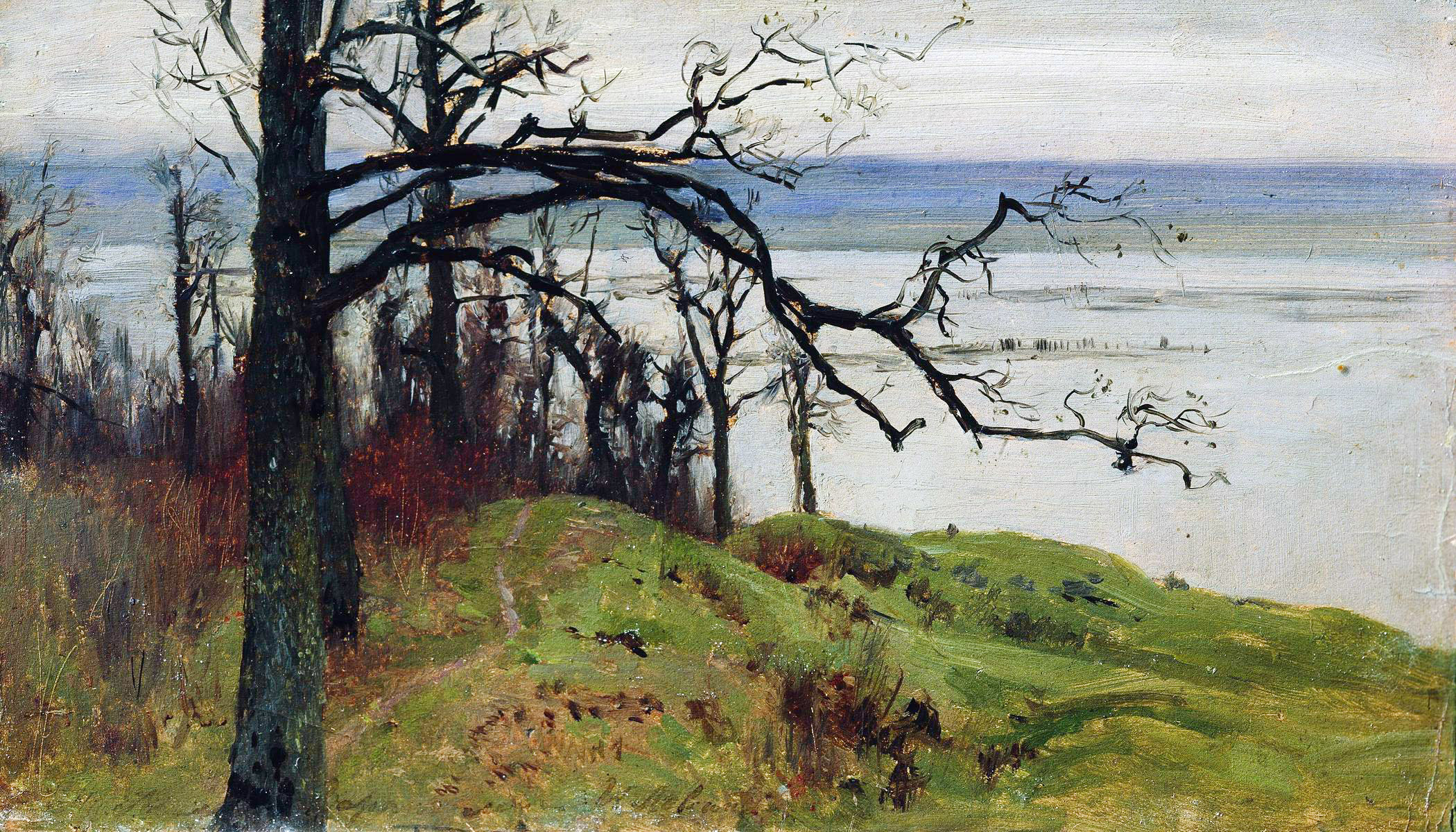 Левитан И.. Волга с высокого берега (Сура с высокого берега). 1887