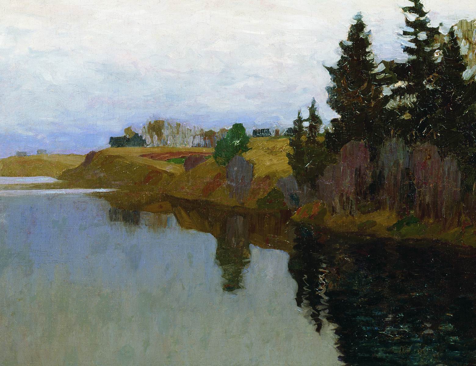 Левитан И.. Озеро. 1893